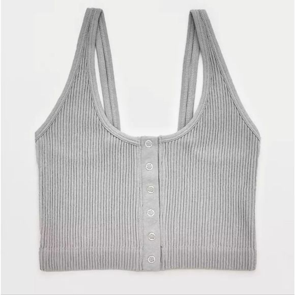 Aerie Seamless Snap Longline Bralette - Picture 3 of 6